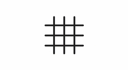 Grid Graphic Element on White Background for Design Concepts