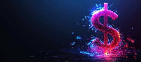 Futuristic representation of financial wealth and digital transactions