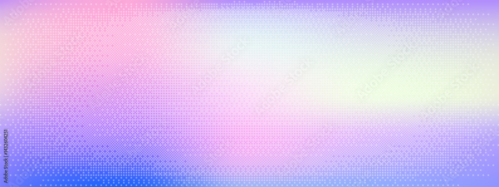 Poster background with pixel pattern and abstract texture. blue and purple bitmap art featuring soft gradat