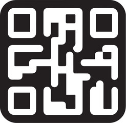 QR code icon. vector