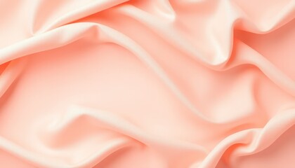 Obraz premium Smooth, Light Peach Fabric Drape