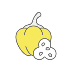 Paprika icon vector stock illustration
