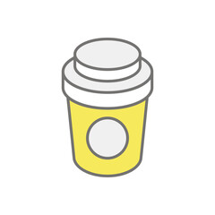 Coffee Cup icon vector stock illustration