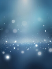 Blue Bokeh Abstract Background with Light Sparkle Effects and Texture Design Elements | AI