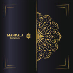 Create Stunning Visuals with Golden Mandala Vector Art
