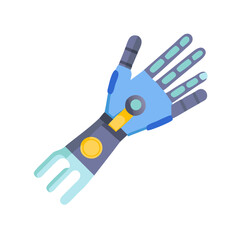 Vector illustration of a futuristic robotic hand design