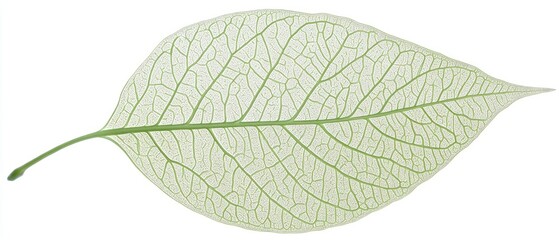 Intricate Leaf Vein Structure: A Close-Up Study of Nature's Design