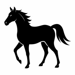 Black Horse Silhouette Vector