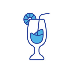 Cocktail  icon vector stock illustration