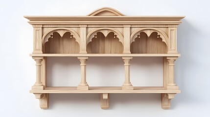 Elegant Wooden Wall Shelf.