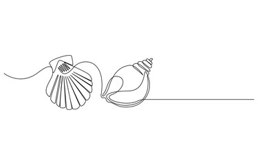 World Oceans Day Celebration two Seashell