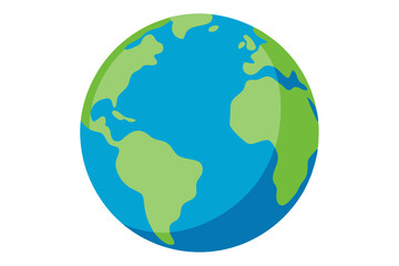 earth globe vector illustration