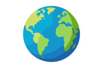 earth globe vector illustration