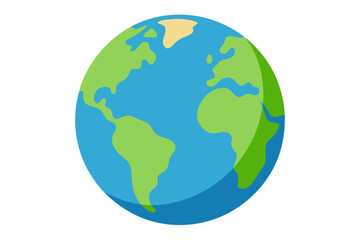 earth globe vector illustration