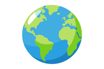 earth globe vector illustration
