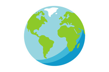 earth globe vector illustration