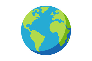 earth globe vector illustration