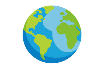 earth globe vector illustration