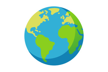 earth globe vector illustration