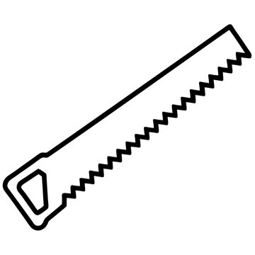black outline saw tool clip art preview