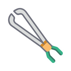 Medical Forceps Illustration for Surgical Tool Design