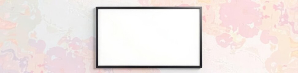 Black square frame mockup, isolated on white background , premium, border