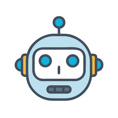 Cartoon Robot Head: AI, Robotics, and Future Technology