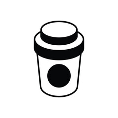 Coffee Cup icon vector stock illustration