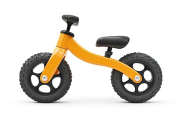 Obraz premium Balance bike isolated on white background