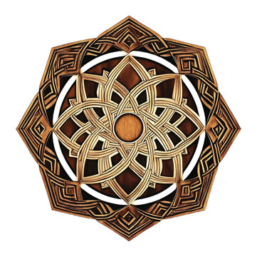 Khatam (Seal of the Prophet) for Religious Reverence - Isolated on White Background