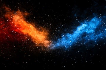 Naklejka premium Abstract red and blue textured background with creative flow and contrasting colors