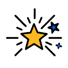 Stars in the Night Sky, Galaxy Illustration