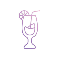Cocktail  icon vector stock illustration