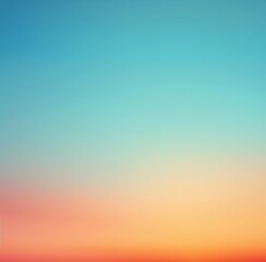 Concept of summer holidays, abstract blur sunset gradient sky background