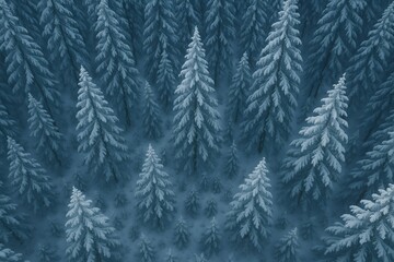 snow covered pine branches