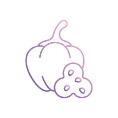 Paprika icon vector stock illustration