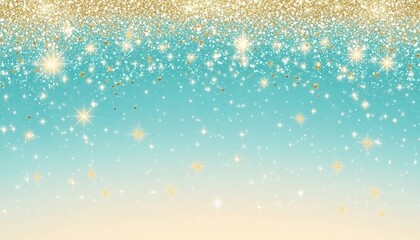 Glittery teal and gold background