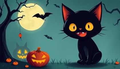 Spooky Halloween Cat