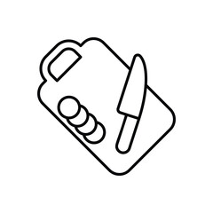 Cutting Board icon vector stock illustration