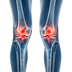 Knee Pain Relief: Understanding Arthritis Symptoms and Treatment Options on transparent background