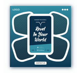 Travle flyer template  