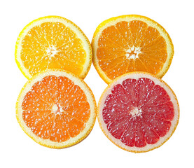 Vibrant citrus fruits arrangement kitchen food bright isolated on transparent background