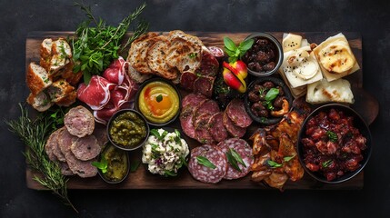 Artisan Charcuterie Board: A Rustic and Flavorful Feast