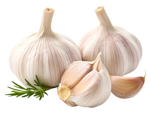 garlic isolated on transparent background