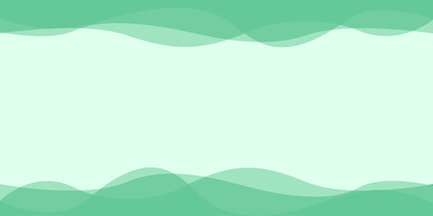 Dynamic fluid background monotone green color. Curve, nature. Vector