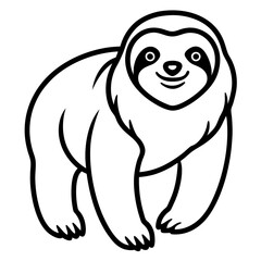 Elegant Sloth Sketch