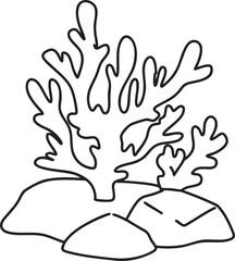 Basic coral branch line art