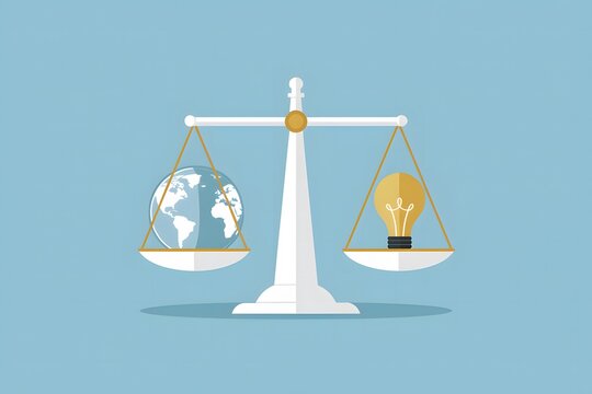 This simple graphic depicts a balance scale, symbolizing National Honesty Day. - Powered by Adobe