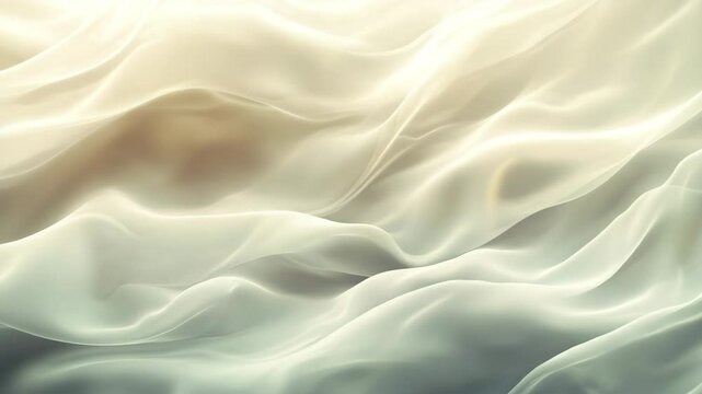 Soft, flowing fabric textures in gentle hues, creating a serene and calming atmosphere