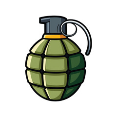 Grenade Vector Art – Explosive Device Design for Military Concepts